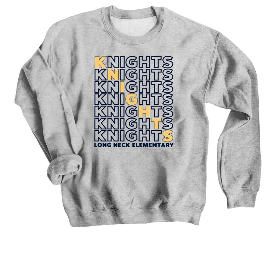 LNE Knights Knights Knights, a Sport Grey Crewneck Sweatshirt