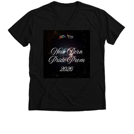 2026 Pride Prom, a Solid Black Blend Premium V-Neck Tee