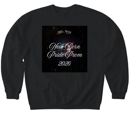 2026 Pride Prom, a Black Softstyle Crewneck Sweatshirt