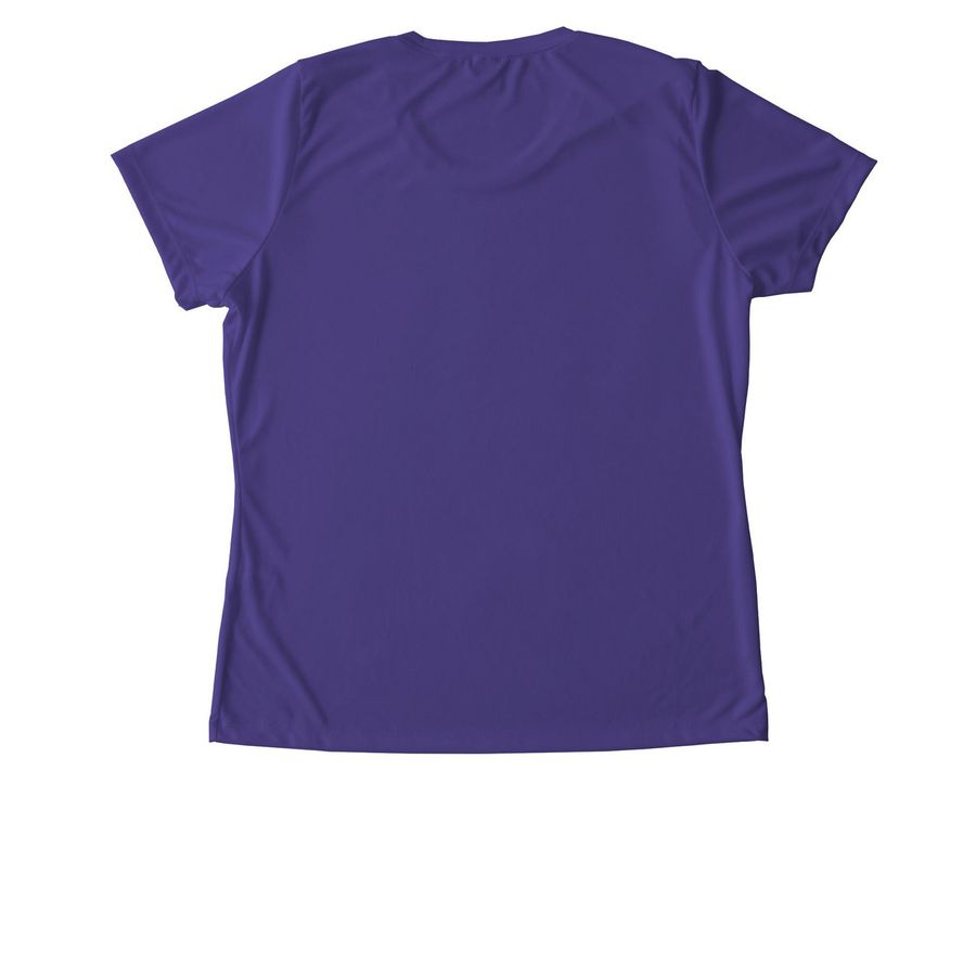 Nike Flag Football Tee, a Purple Women's Performance Tee (back-view)