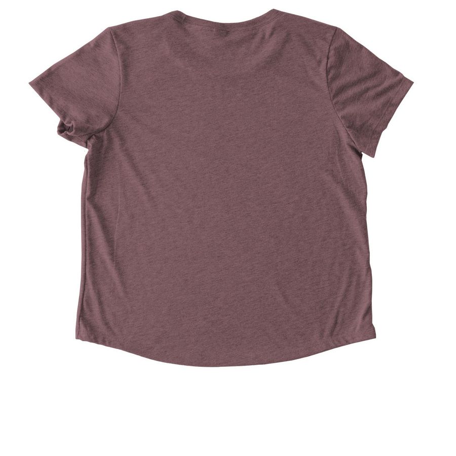 Emmaus Floral Tee, a Vintage Rose Allmade Eco Triblend Women?s Scoop Neck Tee (back-view)