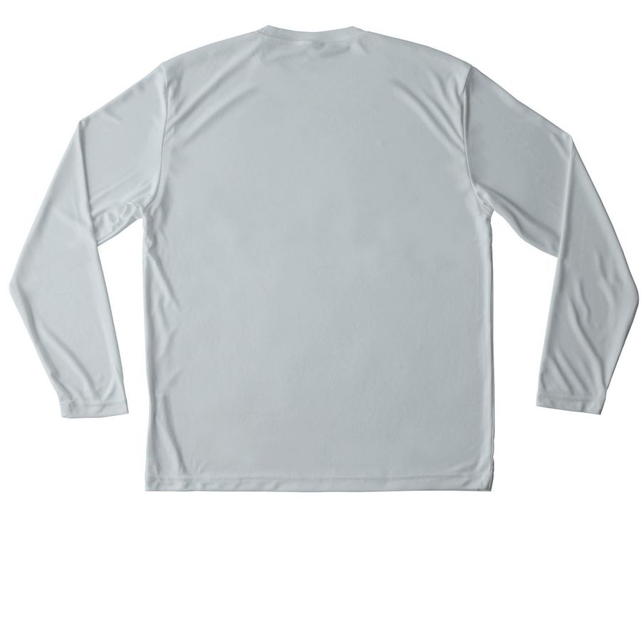 WPGSR_Dogs To Veterans - Long Sleeve Top, a Silver Unisex Performance Long Sleeve Tee (back-view)