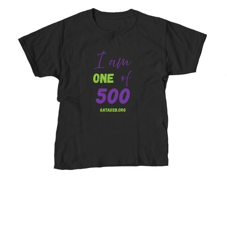 I am 1 of 500, a Black Youth Unisex Tee
