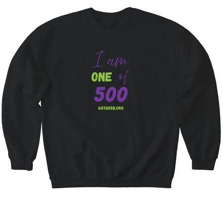 I am 1 of 500, a Black Softstyle Crewneck Sweatshirt