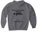 When I needed a hand, I found a paw., a Charcoal Gildan Softstyle Pullover Hoodie (back-view)