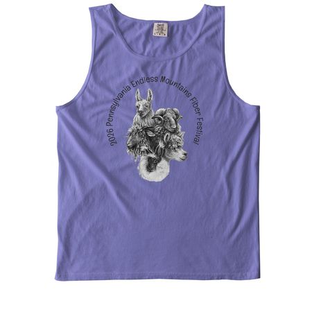 2026 Festival T-Shirts and Hoodies, a Violet Comfort Colors Tank Top