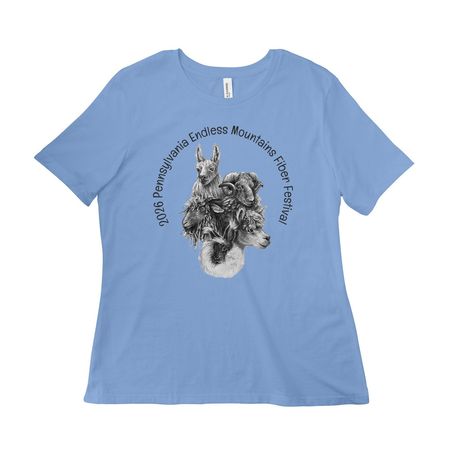 2026 Festival T-Shirts and Hoodies, a Carolina Blue Women?s Relaxed Cotton Tee