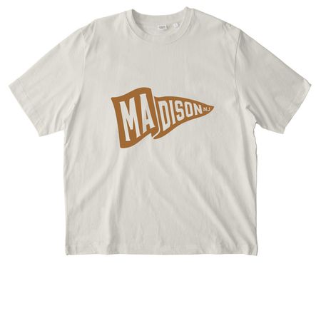 MEF Madison Flag Merch, a Natural Raw Stanley/Stella Unisex Freestyler Heavyweight Tee