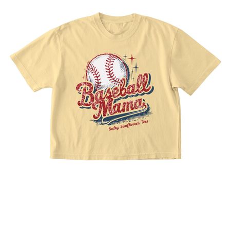 Loud & Proud Baseball Mama, a Butter Comfort Colors Boxy Tee