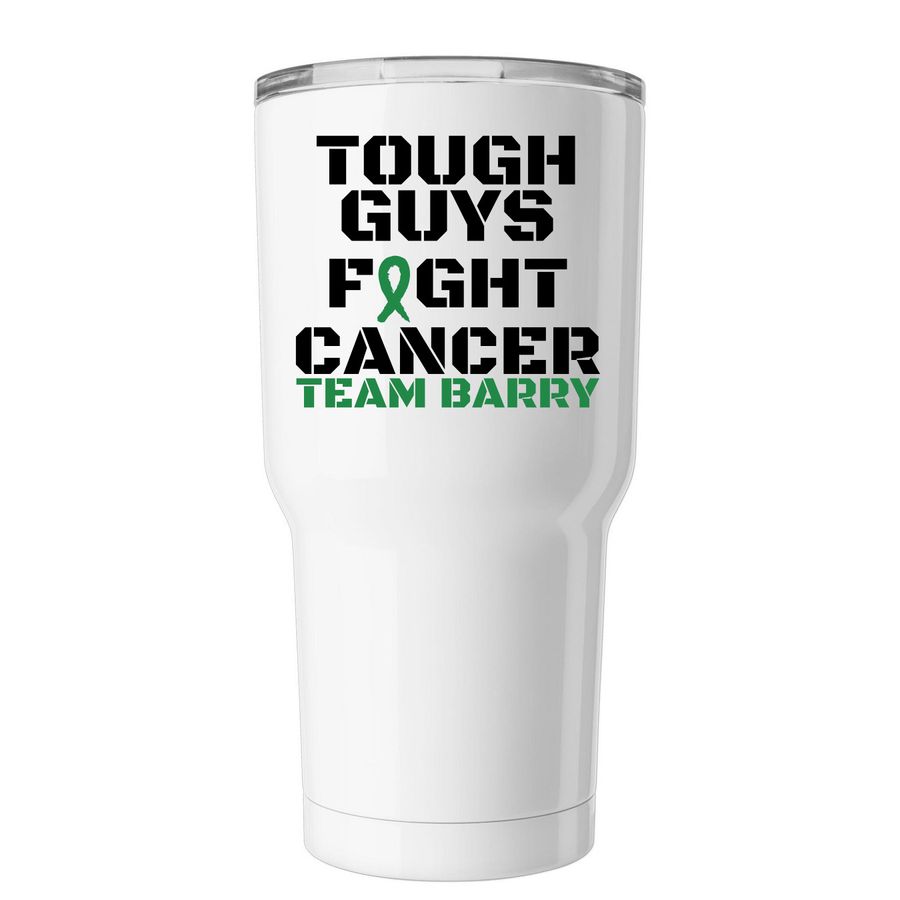 Tough Guys, a White Insulated Tumbler