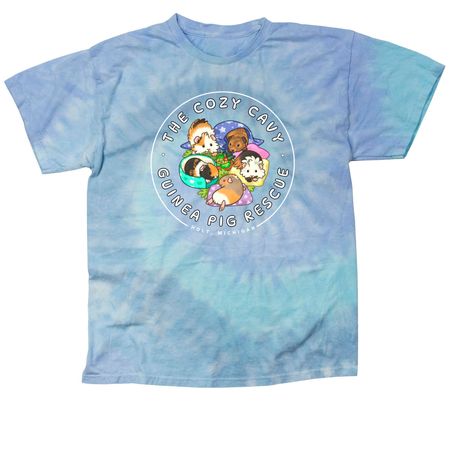 The Cozy Cavy Logo Merch, a Lagoon Classic Tie Dye Tee