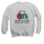 TRANSPLANT TEAM, a Sport Grey Crewneck Sweatshirt (back-view)