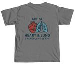 TRANSPLANT TEAM, a Grey Comfort Colors Unisex Tee (back-view)