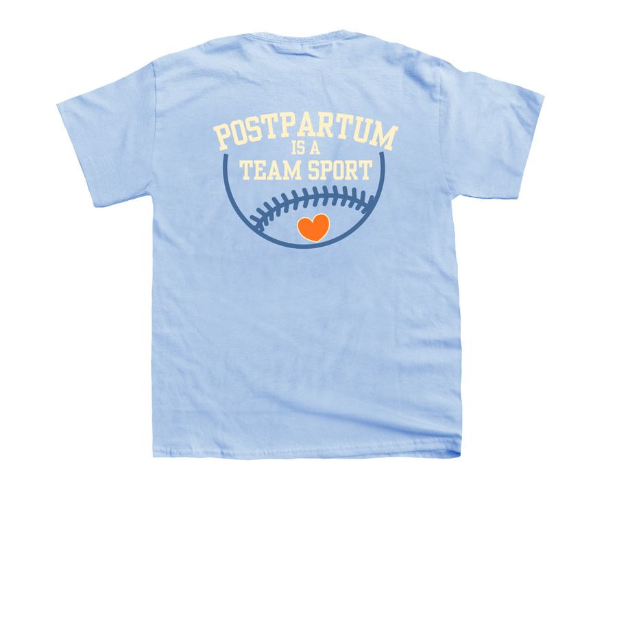 Youth Tincaps T-Shirt, a Light Blue Youth Unisex Tee (back-view)
