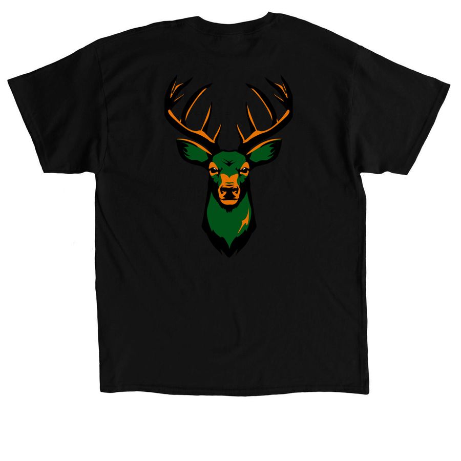 Buck yeah, a Black Classic Unisex Tee (back-view)