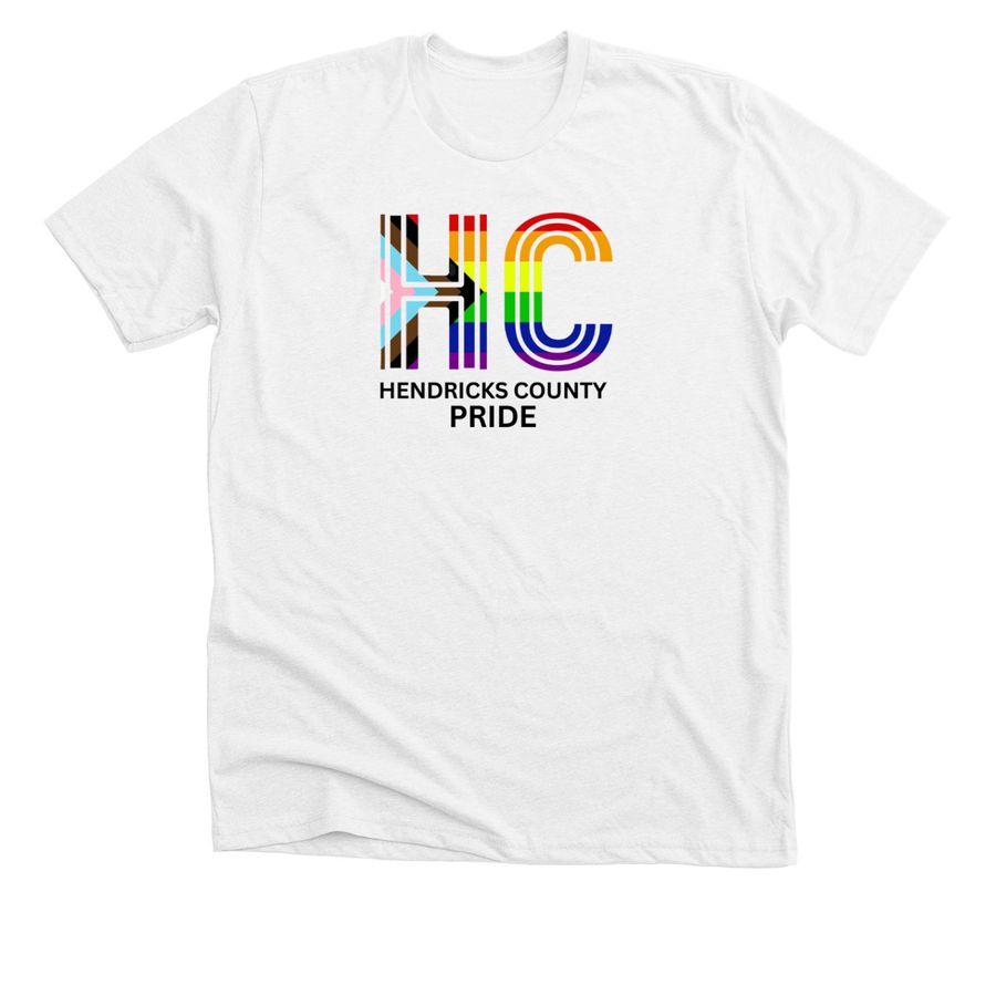 Hendricks County Pride, a Solid White Blend Premium Unisex Tee