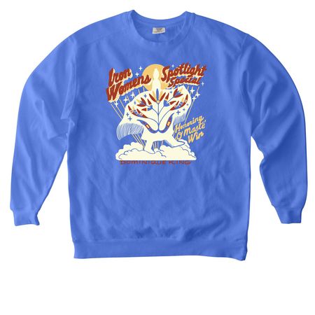 O?Maste? Win&nbsp;, a Flo Blue Comfort Colors Crewneck Sweatshirt