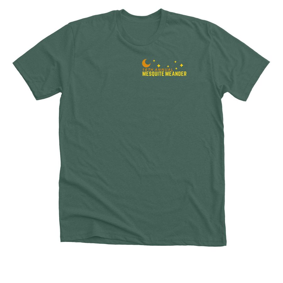Mesquite Meander 2026, a Heather Forest Premium Unisex Tee