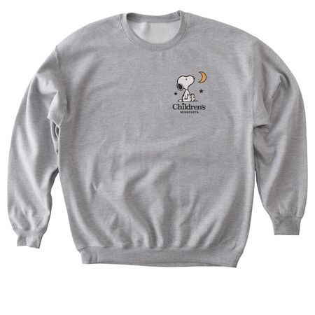 Children's X Snoopy, a Sport Grey Softstyle Crewneck Sweatshirt