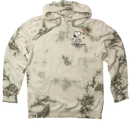 Children's X Snoopy, a Olive Tie Dyed Pullover Hoodie