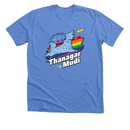 2026 Thanagar Pride (Dark), a Heather Columbia Blue Premium Unisex Tee
