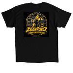 Build By Hand Powered By Purpose, a Black Classic Unisex Tee (back-view)