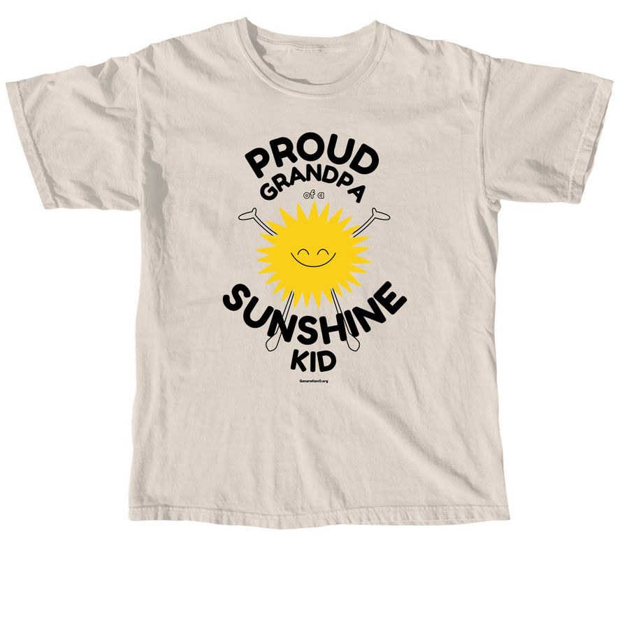 Proud Grandpa Tee, a Ivory Comfort Colors Unisex Tee