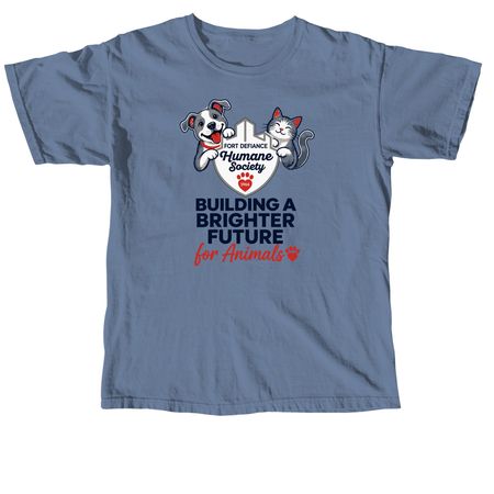 Building a Brighter Future for the Animals, a Blue Jean Comfort Colors Unisex Tee