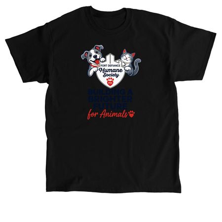 Building a Brighter Future for the Animals, a Black Classic Unisex Tee
