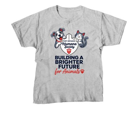 Building a Brighter Future for the Animals, a Sport Grey Youth Unisex Tee