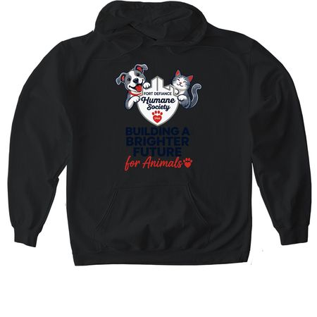 Building a Brighter Future for the Animals, a Black Gildan Softstyle Pullover Hoodie