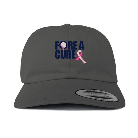 Fore A Cure, a Dark Gray Printed Classic Baseball Cap