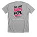 Childhood Dementia Sucks. Help build hope!, a Athletic Heather Premium Unisex Tee (back-view)