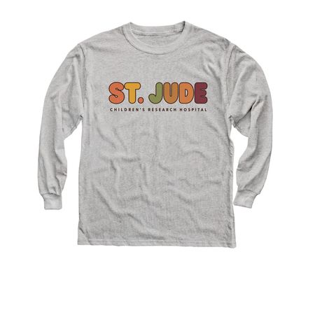 Fall at the Jude, a Sport Grey Youth Long Sleeve Tee