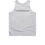 Power Fit ETX, a Sport Grey Classic Unisex Tank Top (back-view)