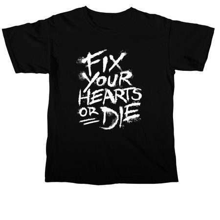 Fix Your Hearts, a Black Comfort Colors Unisex Tee