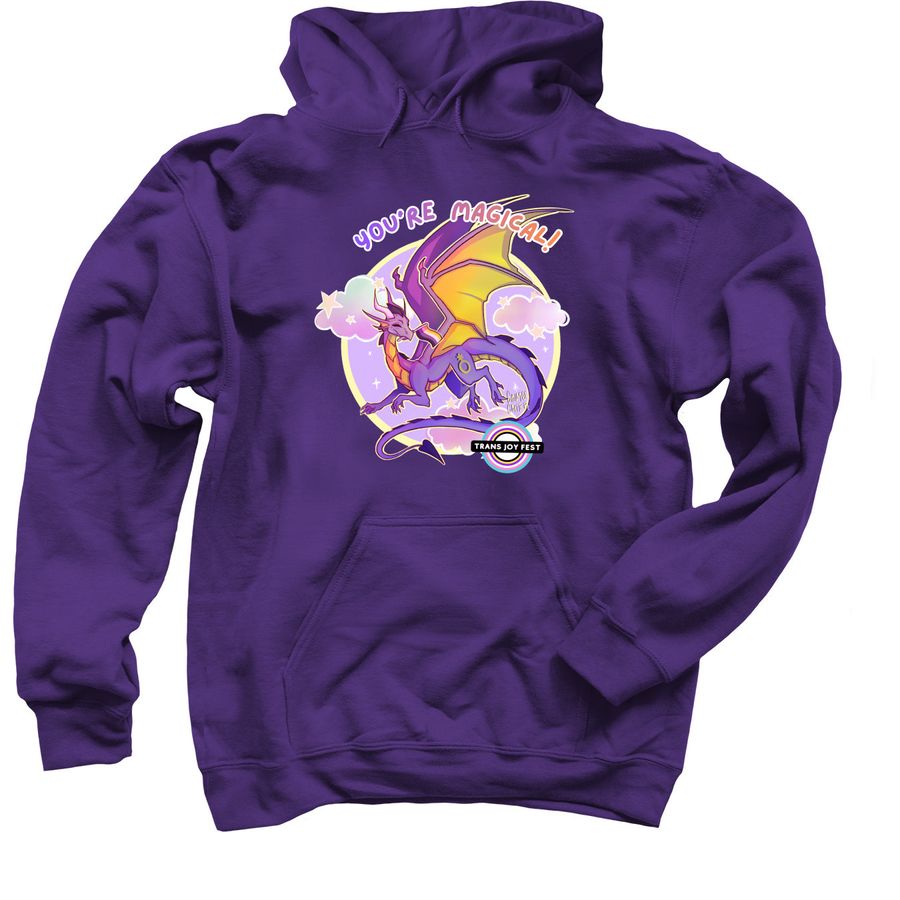 5th annual Trans Joy Fest- Non-Binary, a Purple Pullover Hoodie