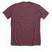 Mass Audubon Luna Moth Shirt, a Heather Maroon Premium Unisex Tee (back-view)