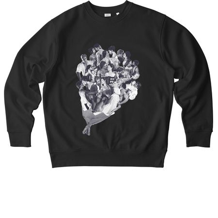 Hoyt Bouquet - Almost Black, a Black Stanley/Stella Unisex Changer 2.0 Crewneck Sweatshirt