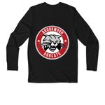 Brookwood Bobcats Spirit Wear (Athletic), a Black Youth UV Performance Long Sleeve Tee (back-view)