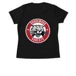 Brookwood Bobcats Spirit Wear (Athletic), a Black Women's Performance Tee (back-view)