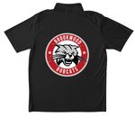 Brookwood Bobcats Spirit Wear (Athletic), a Black Unisex Performance Polo (back-view)