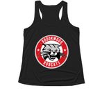 Brookwood Bobcats Spirit Wear (Athletic), a Black Women's Performance Tank (back-view)