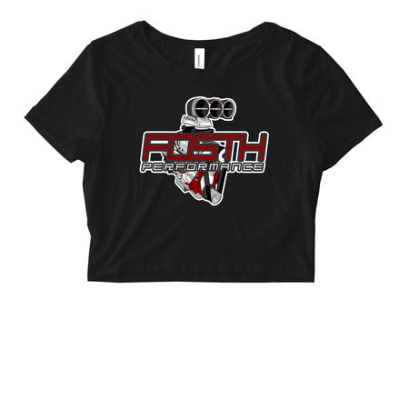 48/irok design&nbsp;, a Black Women's Fitted Cropped Tee