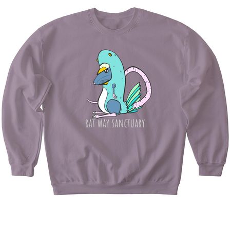 Pigeon Rat, a Paragon Softstyle Crewneck Sweatshirt