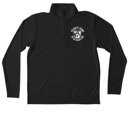 Polos for Headed Home&nbsp;, a Black Unisex Performance Quarter Zip Pullover
