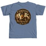 Compass Humpers, a Blue Jean Comfort Colors Unisex Tee (back-view)