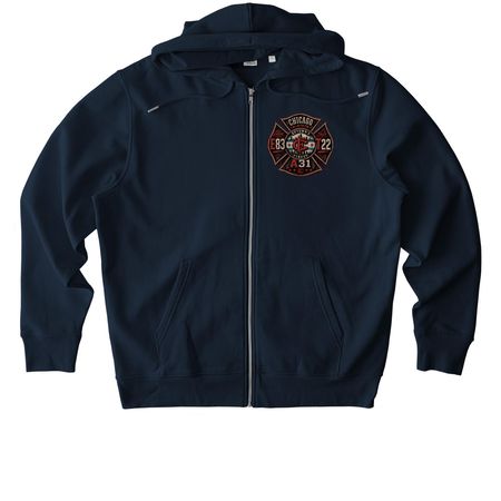 Uptown house gear, a French Navy Stanley/Stella Unisex Cultivator 2.0 Zip Up Pullover Hoodie