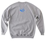 Stoop Logo blue, a Sport Grey Softstyle Crewneck Sweatshirt (back-view)