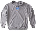 Stoop Logo blue, a Sport Grey Gildan Softstyle Pullover Hoodie (back-view)